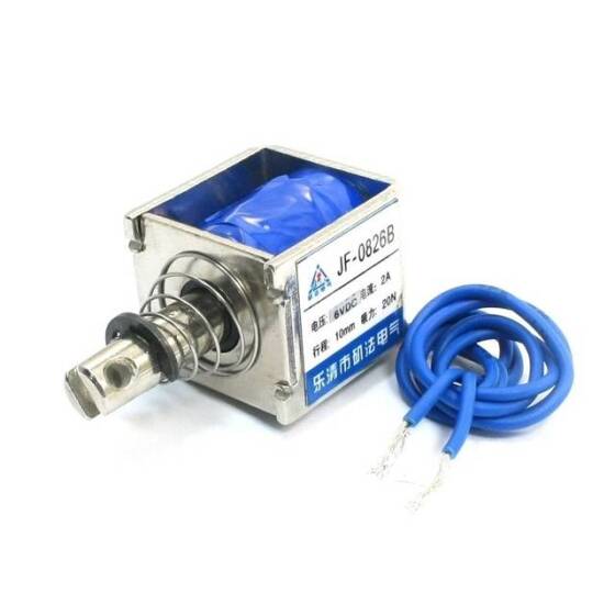 JF-0826B DC6V 20N 10mm Permeable Electromagnet Lock - 1