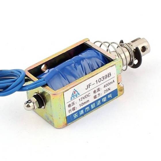 JF-1039B DC36V 25N 10mm Push-Pull Permeable Electromagnet Lock - 2