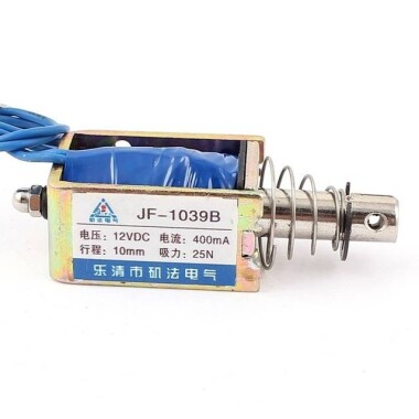 JF-1039B DC36V 25N 10mm Push-Pull Permeable Electromagnet Lock - 3