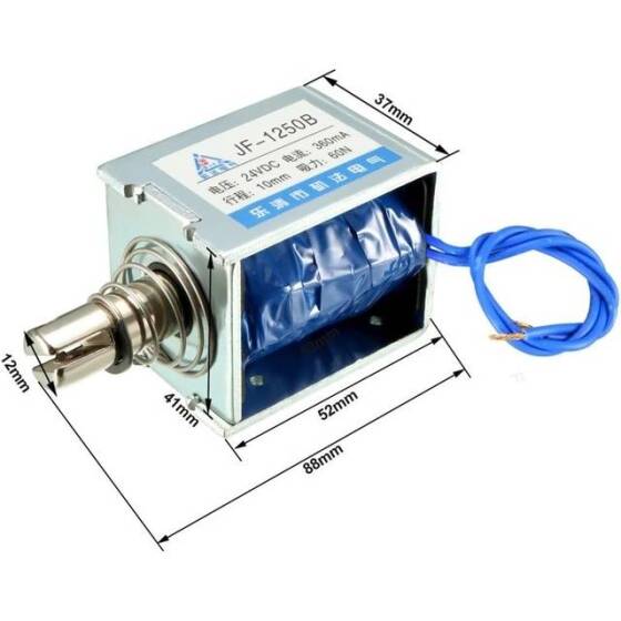 JF-1250 DC24V 60N 10mm Frame Type Electromagnet Lock - 2