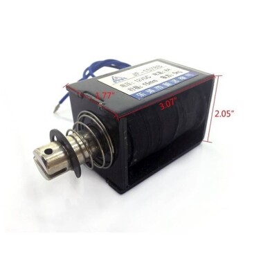 JF-1578B DC12V 5KG 25mm Push-Pull Permeable Electromagnet Lock - 3