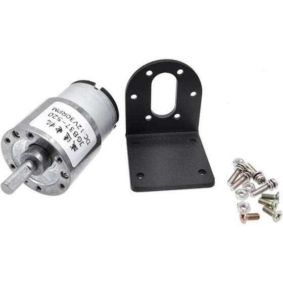 JGB37-520 DC24V 107RPM Miniature Forward And Reverse Brushed DC Speed Reducer Motor - 5