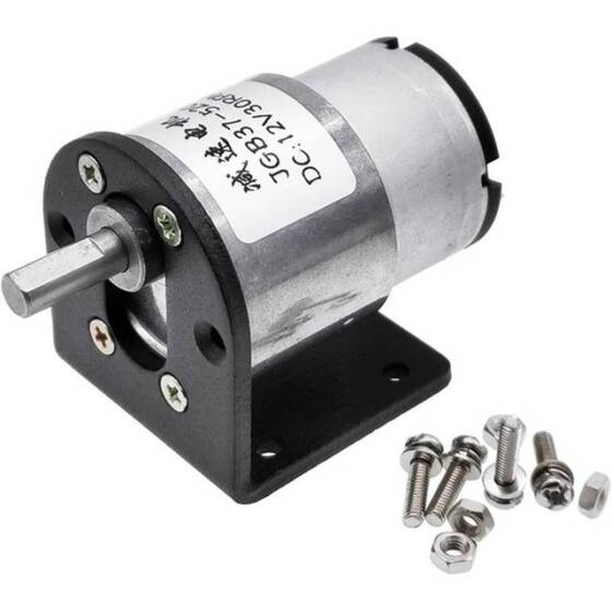 JGB37-520 DC24V 200RPM Miniature Forward And Reverse Brushed DC Speed Reducer Motor - 1