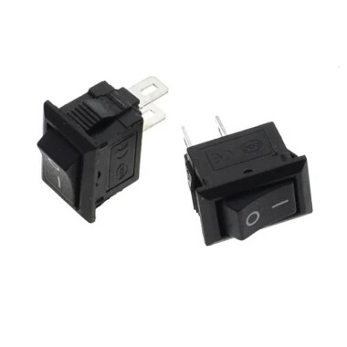 KCD11 AC 250V 3A 2 Pin On/Off I/O SPST Snap in Mini Boat Rocker Switch - 2