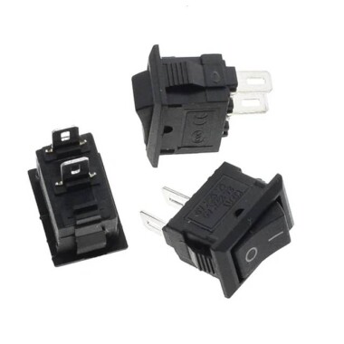 KCD11 AC 250V 3A 2 Pin On/Off I/O SPST Snap in Mini Boat Rocker Switch - 3