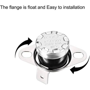 KSD301 85 Degree Normal Close NC Temperature Control Led Switch Thermostat 250V 10A - 2