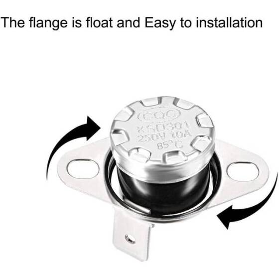 KSD301 85 Degree Normal Close NC Temperature Control Led Switch Thermostat 250V 10A - 2