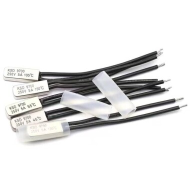 KSD9700 5A 250V PlasticTemperature Control Switch - 45C Normally Closed - 4