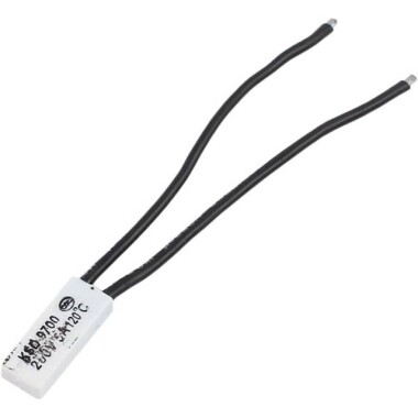 KSD9700/BK05-BB1D 5A 250V Metallic Shell Temperature Control Switch - 120C Normally Open - 1