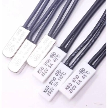 KSD9700/BK05-BB1D 5A 250V PlasticTemperature Control Switch - 65C Normally Open - 4