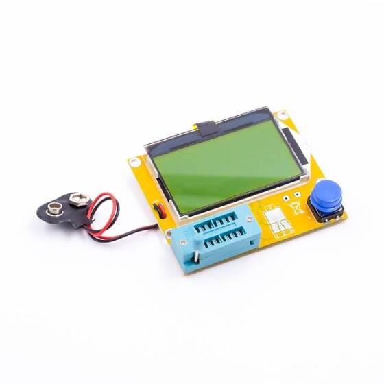 LCR-T4 Electronic Component Tester Battery Button - Transistor Tester - Graphical Resistor - Capacitor ESR - Transistor - 3