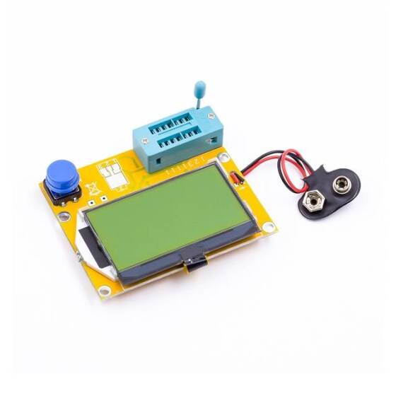 LCR-T4 Electronic Component Tester Battery Button - Transistor Tester - Graphical Resistor - Capacitor ESR - Transistor - 5