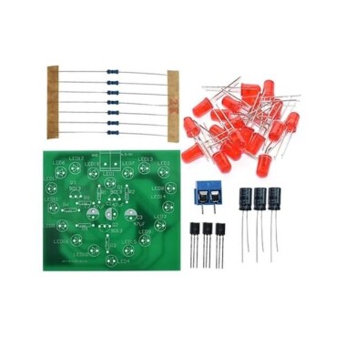Led Flashing Light Heart Circulation Flashing Light 18 Red Led Heart Light Kit - 2