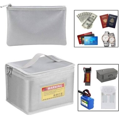 Lithium Battery Explosion-Proof Bag/Protection Bag Size: 100x75x115mm - 5