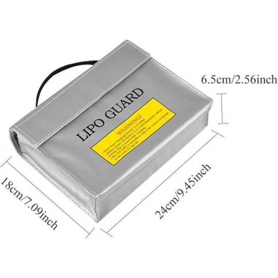 Lithium Battery Explosion-Proof Bag/Protection Bag Size: 155x50x155mm - 3