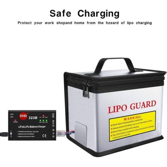 Lithium Battery Explosion-Proof Bag/Protection Bag Size: 215x145x165mm - 5