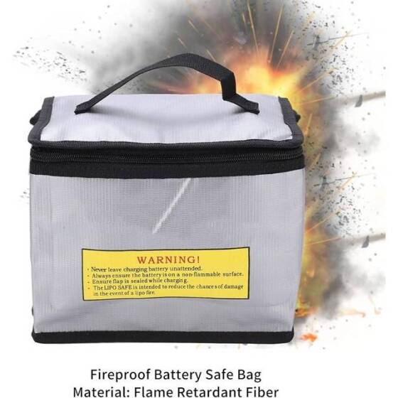 Lithium Battery Explosion-Proof Bag/Protection Bag Size: 215x45x165mm - 3