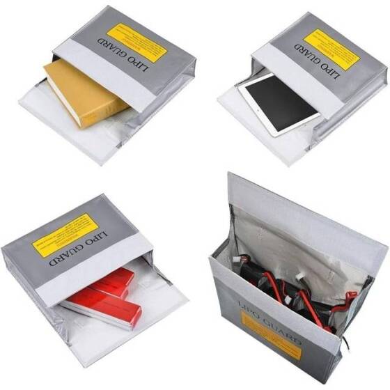 Lithium Battery Explosion-Proof Bag/Protection Bag Size: 240x65x180mm - 5