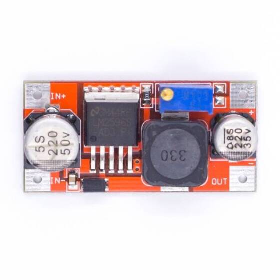 LM2596s Lm2596hvs DC-DC Step-Down Power Supply Module 3A Adjustable Step-Down Module LM2596 Voltage Regulator 24V 12V 5V 3V (Color : Lm2596hvs) (Color : Red Lm2596) - 2