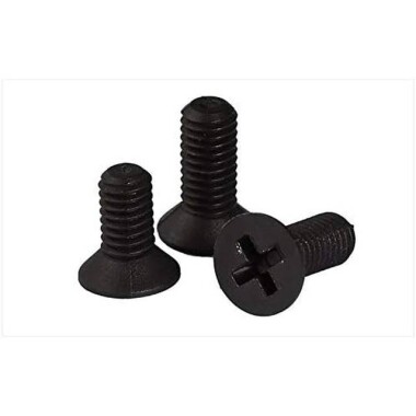 M2-5x12 Black Plastic Nylon Pan Head Phillips Screw - 1