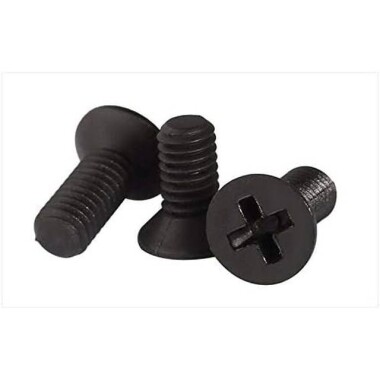 M2-5x12 Black Plastic Nylon Pan Head Phillips Screw - 2