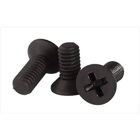 M2-5x12 Black Plastic Nylon Pan Head Phillips Screw - 2