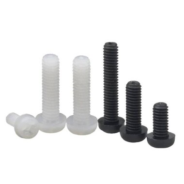 M2-5x16 Black Plastic Nylon Pan Head Phillips Screw - 2