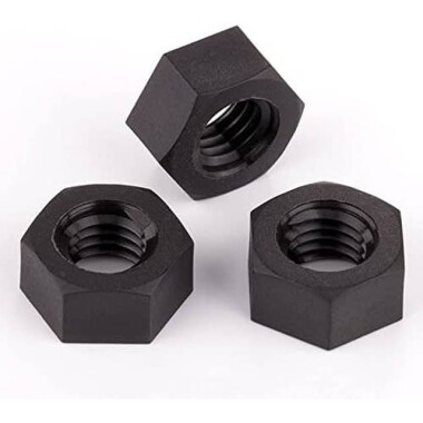 M2 Black Hexagonal Nylon Nut - 4