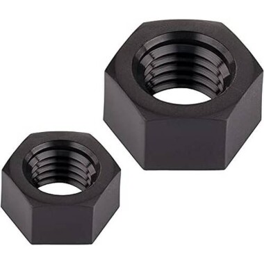 M2 Black Hexagonal Nylon Nut - 5