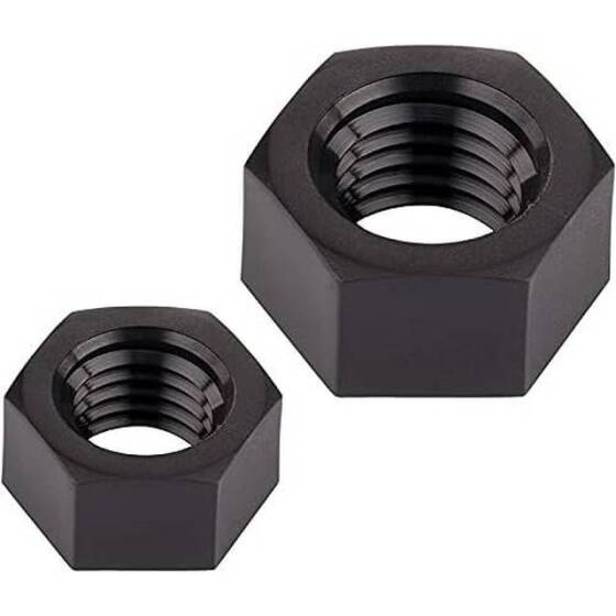 M2 Black Hexagonal Nylon Nut - 5