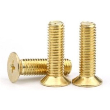 M2.5 10mm Brass Cross Pan Head Screw - 1