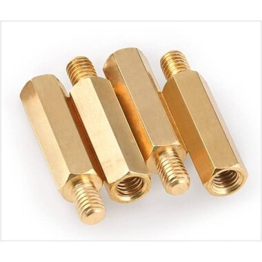 M2.5 18mm Female-Male Spacer (Standoff) Hexagon Copper Stud-M2.5 18mmFemale + 6mm Male - 3