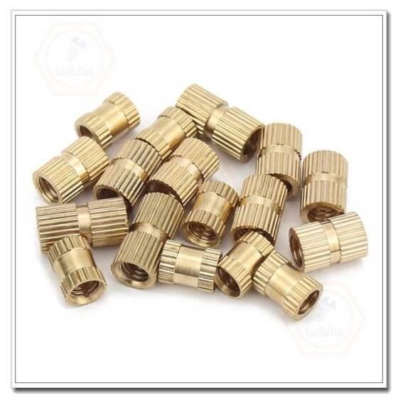M3 18x5.3mm Brass KnurLed Injection Molding Nut OD=5.3mm - 5