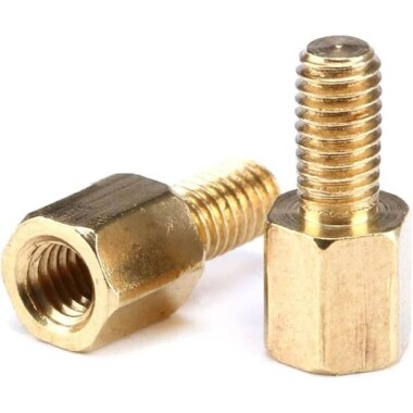 M3 65mm Female-Male Spacer (Standoff) Hexagon Copper Stud-M3 65mmFemale + 6mm Male - 3