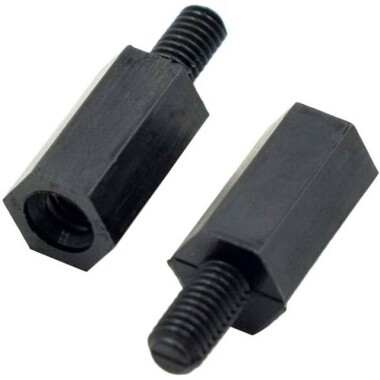 M3x10+6mm Black Nylon standoff - 3