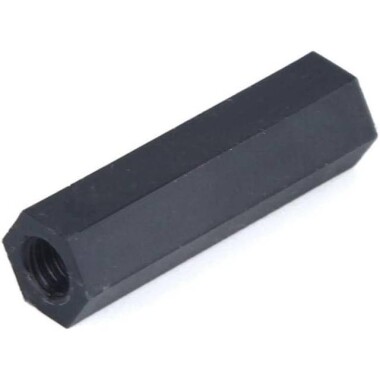 M3x15mm Black Nylon Double Pass Hexagonal Column Isolation Column - 2