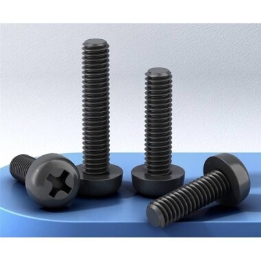 M3x30 Black Plastic Nylon Pan Head Phillips Screw - 4