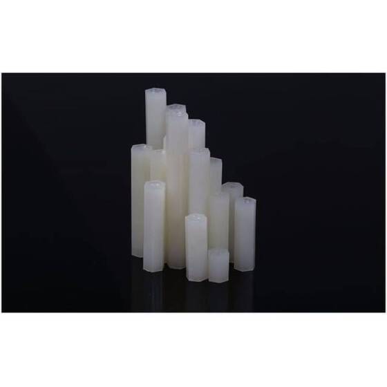 M3x5mm White Nylon Double Pass Hexagonal Column Isolation Column - 2