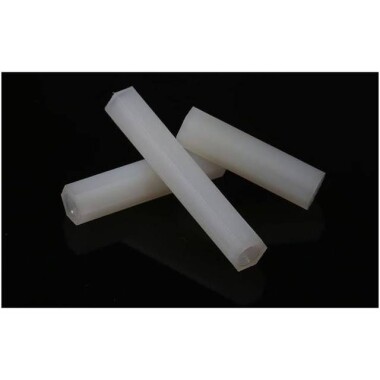 M3x5mm White Nylon Double Pass Hexagonal Column Isolation Column - 5