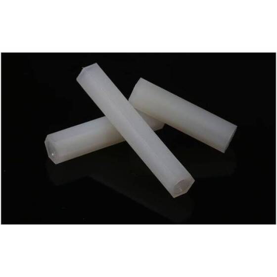 M3x5mm White Nylon Double Pass Hexagonal Column Isolation Column - 5