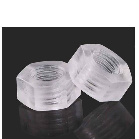 M4 White Hexagonal Nylon Nut - 3