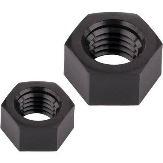M6 Black Hexagonal Nylon Nut - 5