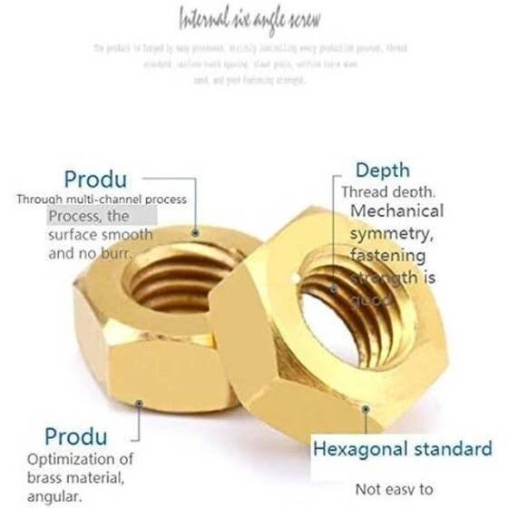 M6 Hexagonal Copper Nut - 2