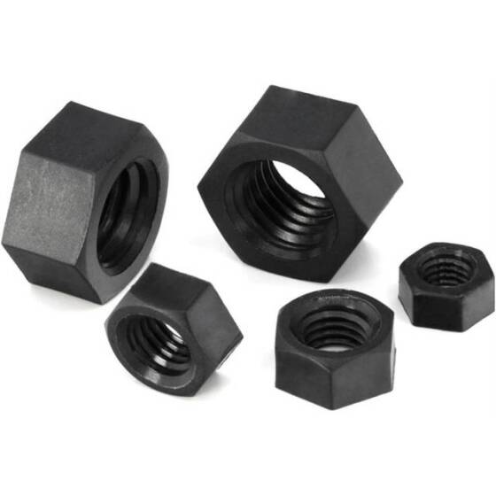 M8 White Hexagonal Nylon Nut - 3