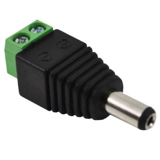 Male 2.1x5.5mm For DC Power Jack Adapter Connector Plug For CCTV Camera - 3