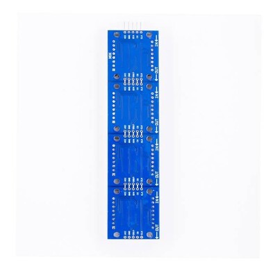 MAX7219 Dot Matrix Module Microcontroller Module 4 in 1 Display Red Light - 9