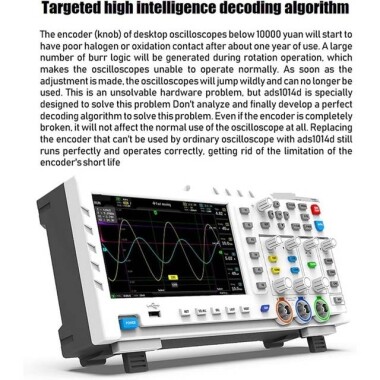 MCH DS-2300CA 300MHz Color Display 1GSa/s Sampling 2 Channel Digital Oscilloscope EU Plug - 4