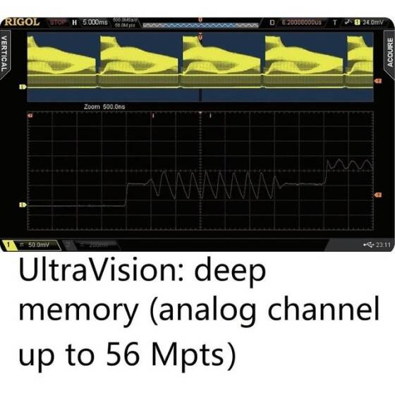 MCH DS-2300CA 300MHz Color Display 1GSa/s Sampling 2 Channel Digital Oscilloscope US Plug - 3