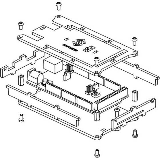 MEGA 2560 R3 Acrylic Case with Sticker and Instruction improved version - 5