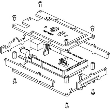 MEGA 2560 R3 Acrylic Case with Sticker and Instruction - 5